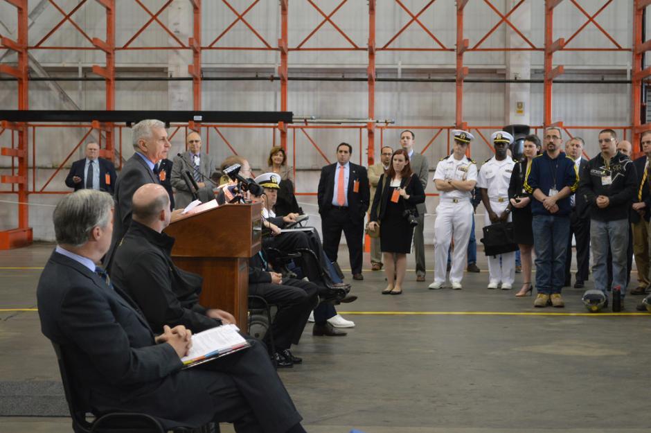 Lawmakers, Navy, & Electric Boat Employees Celebrate New Submarine